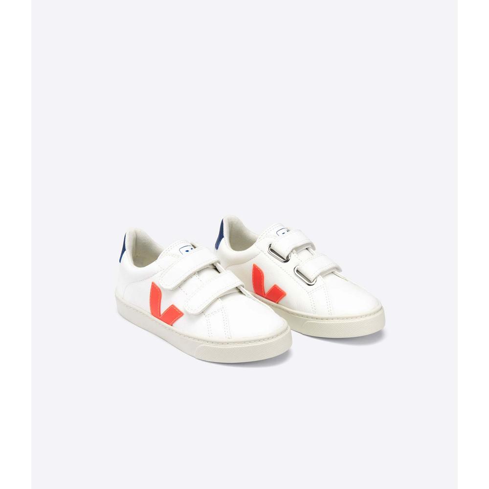 παπουτσια παιδικα Veja ESPLAR CHROMEFREE White/Orange/Blue | GR 730AHK